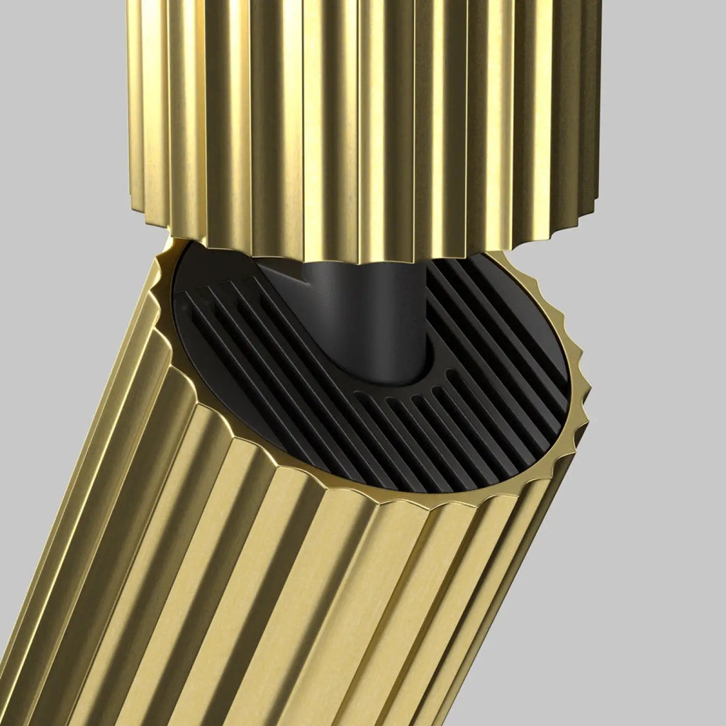 Spot orientable cannelé en aluminium, culot GU10, trois finitions