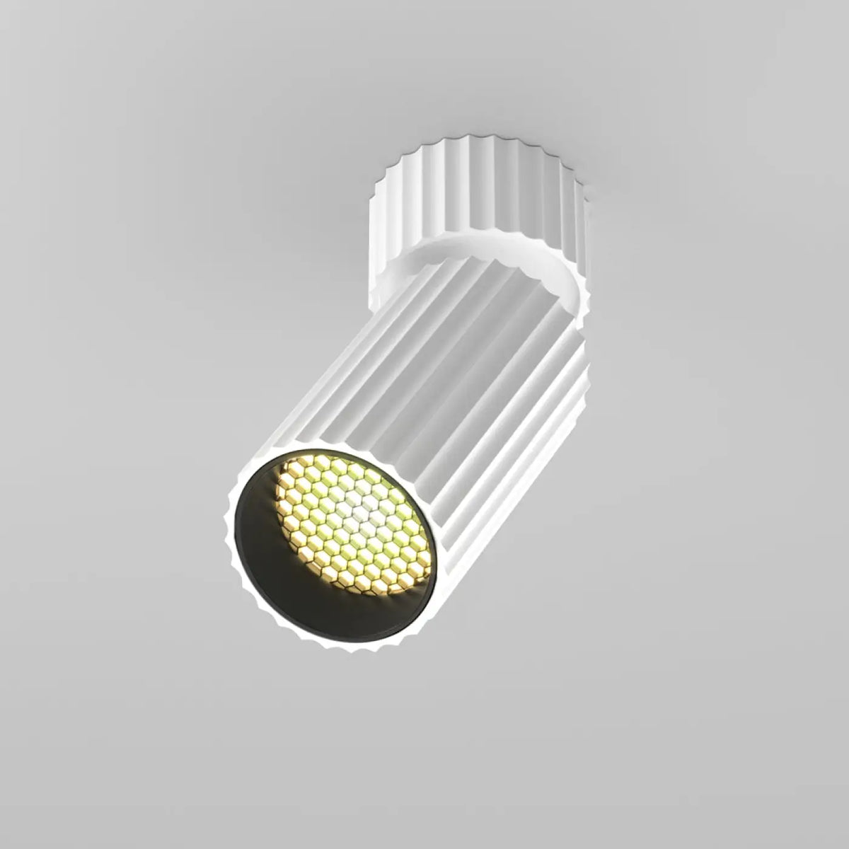Spot orientable cannelé en aluminium, culot GU10, trois finitions