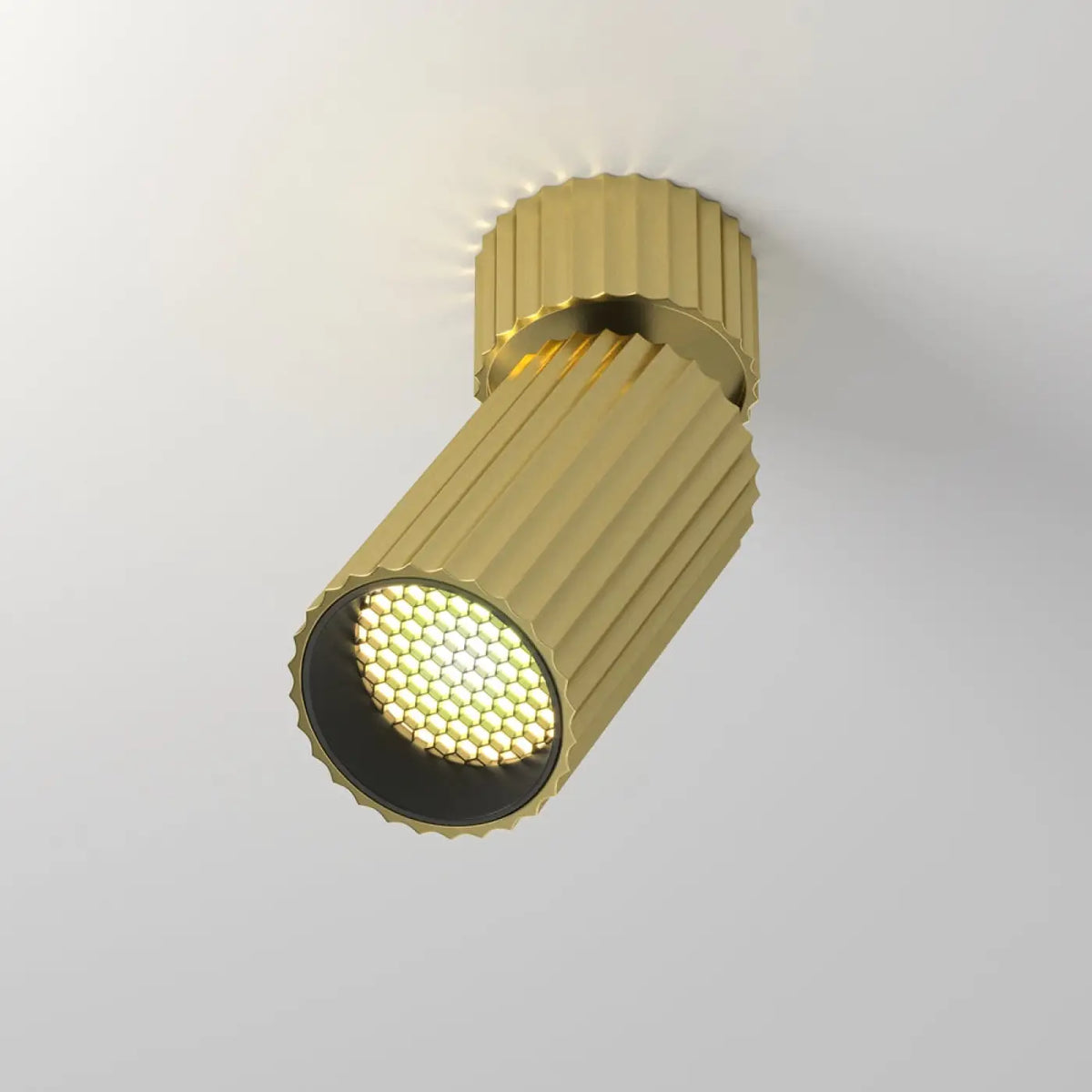 Spot orientable cannelé en aluminium, culot GU10, trois finitions