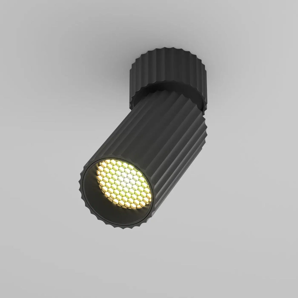 Spot orientable cannelé en aluminium, culot GU10, trois finitions
