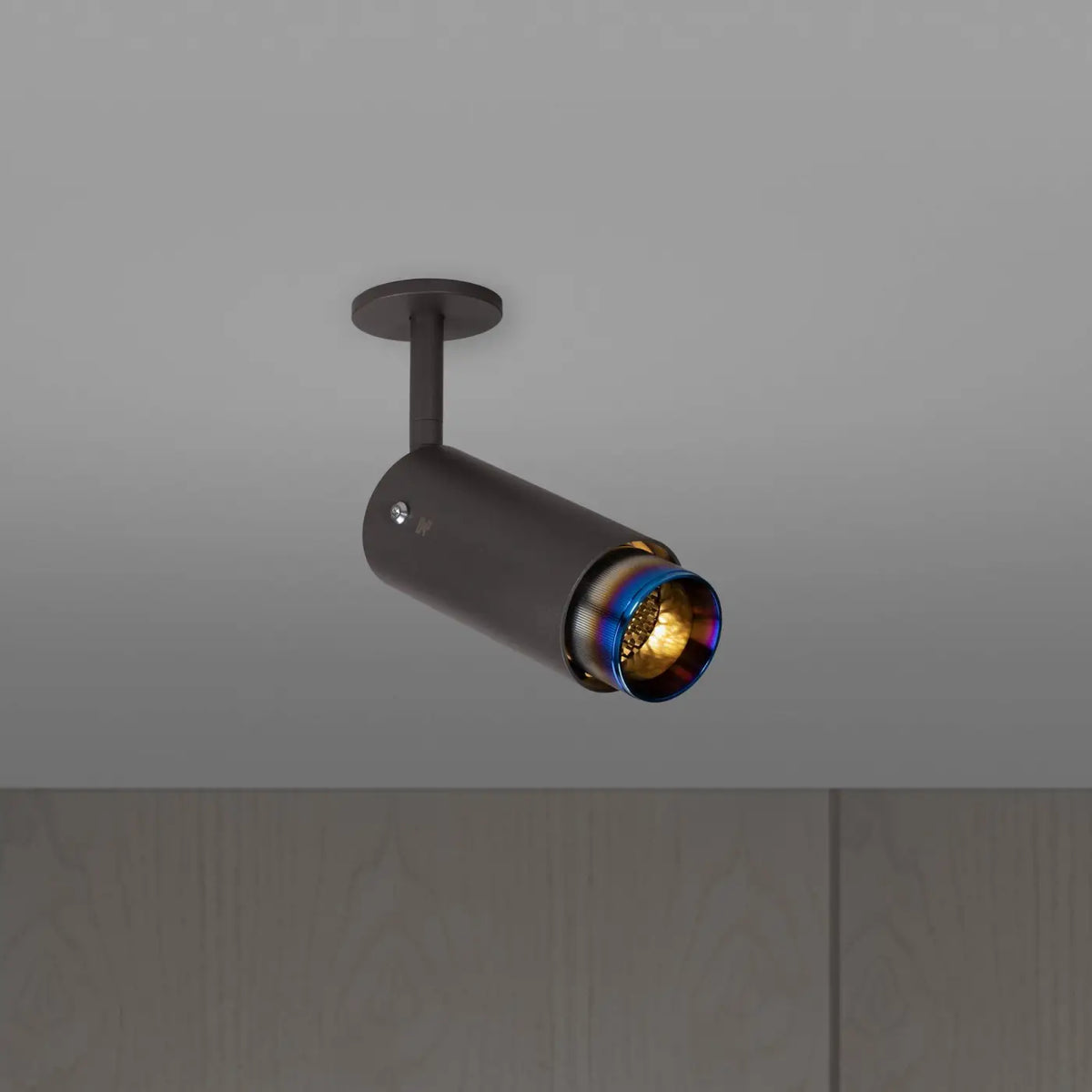 Spot de plafond orientable en saillie sur bras, aluminium, multicolore