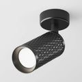 Spot orientable à tête texturée en acier, noir, blanc ou doré, noir