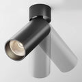 Spot LED orientable à tête cylindrique en acier, 12 W, noir