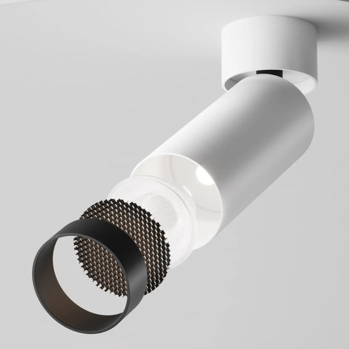 Spot LED orientable à tête cylindrique en acier, 12 W