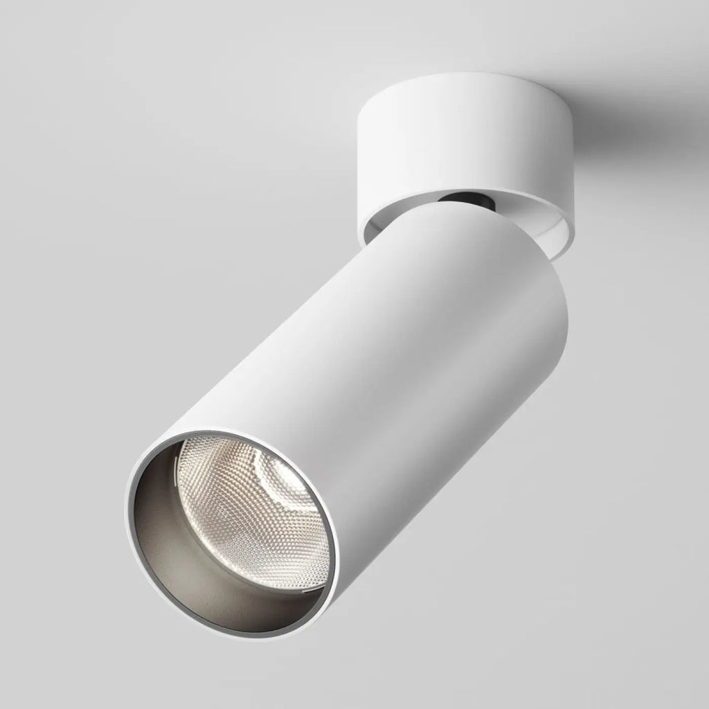 Spot LED orientable à tête cylindrique en acier, 12 W