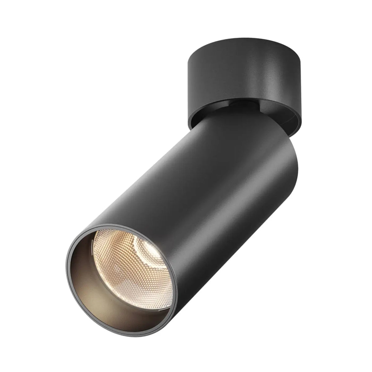 Spot LED orientable à tête cylindrique en acier, 12 W