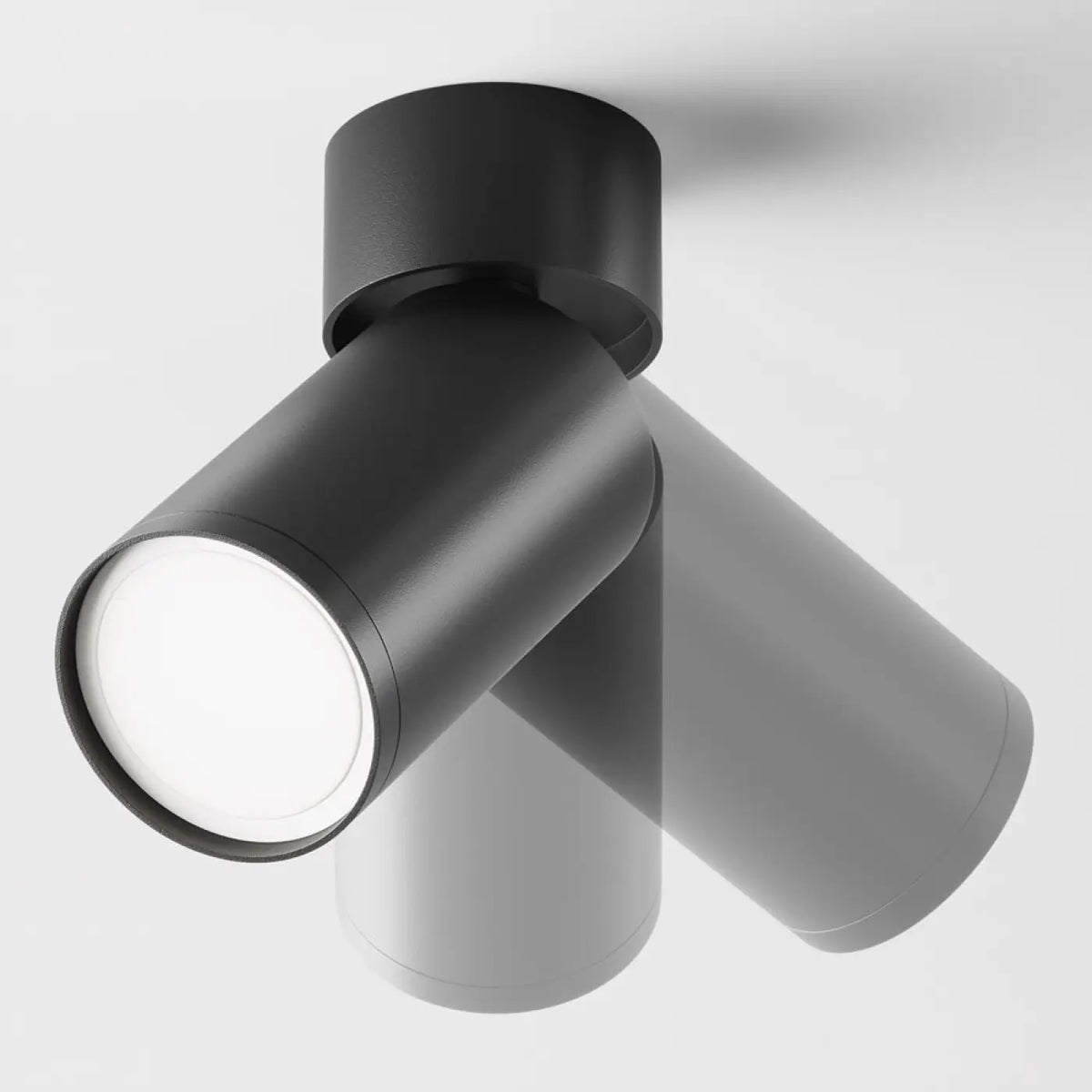 Petit spot projecteur orientable en acier, culot GU10