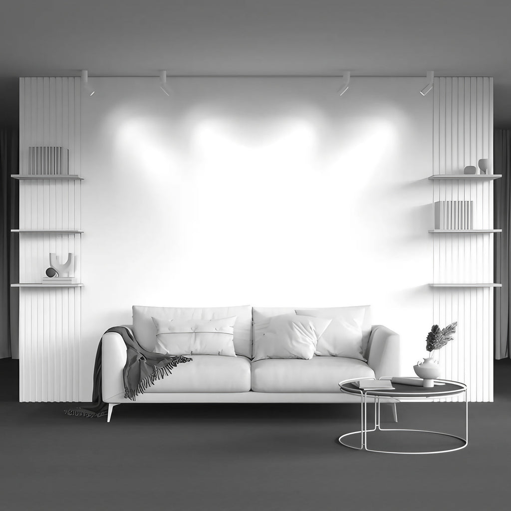 Spot de plafond orientable sur tige en acier, culot GU10