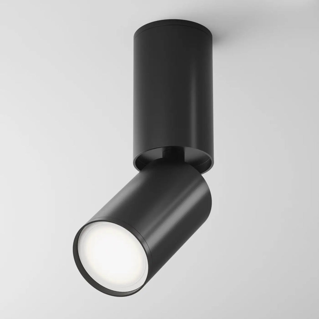 Spot de plafond orientable sur tige en acier, culot GU10