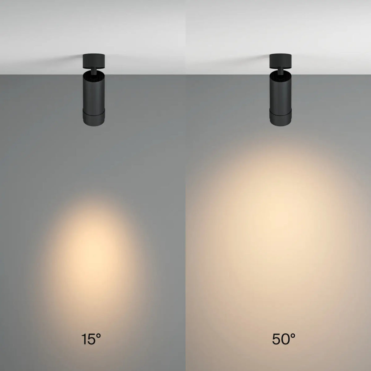 Spot LED orientable à zoom, faisceau réglable, 12 W