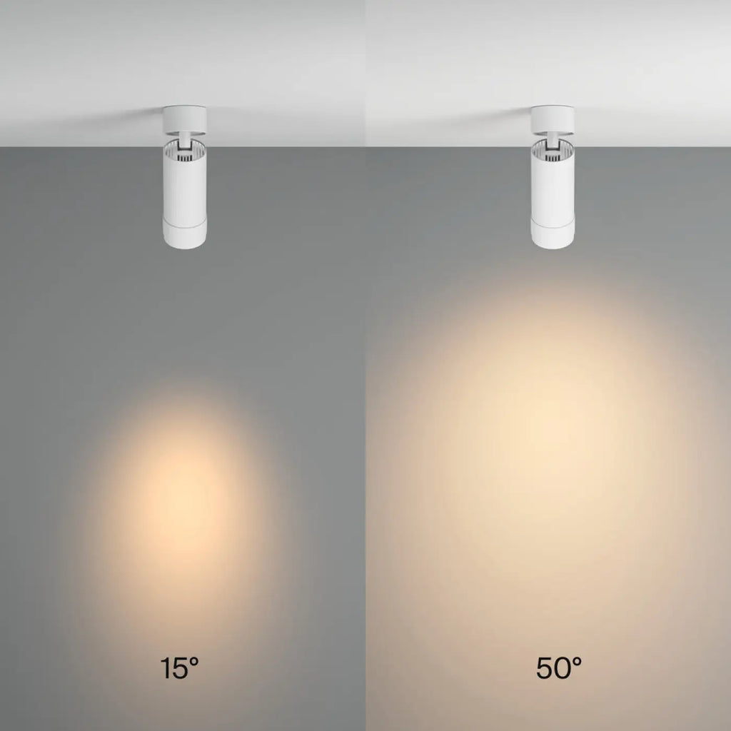 Spot LED orientable à zoom, faisceau réglable, 12 W