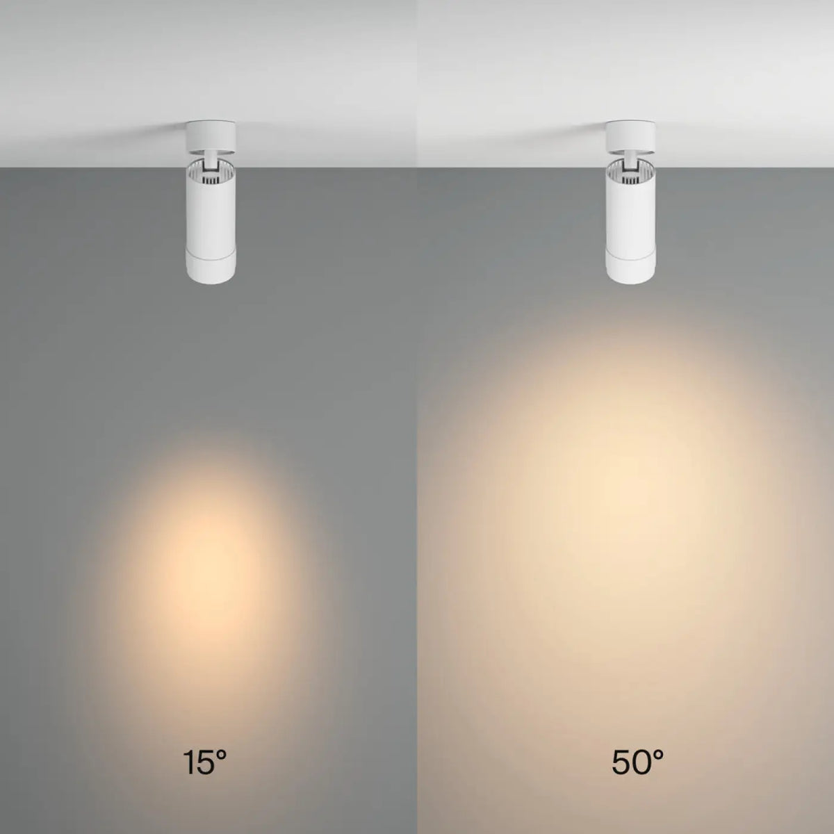 Spot LED orientable à zoom, faisceau réglable, 12 W