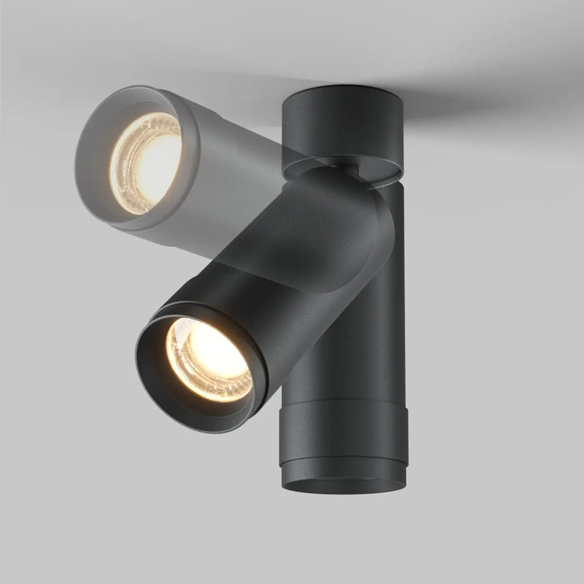 Spot LED orientable à zoom, faisceau réglable, 12 W, noir