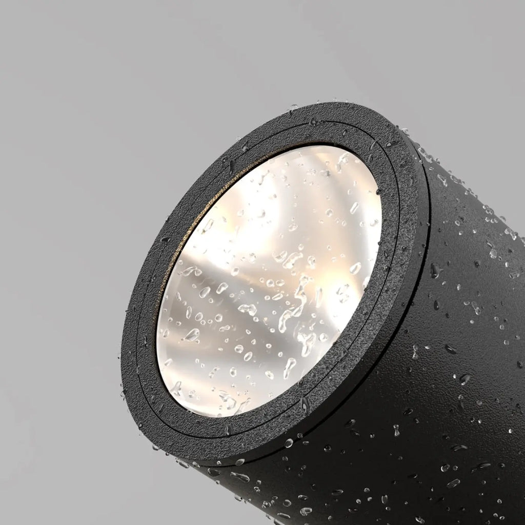 Spot extérieur LED à piquer en aluminium, tête orientable, IP65