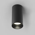 Spot en saillie cylindre en aluminium texturé, culot GU10, noir