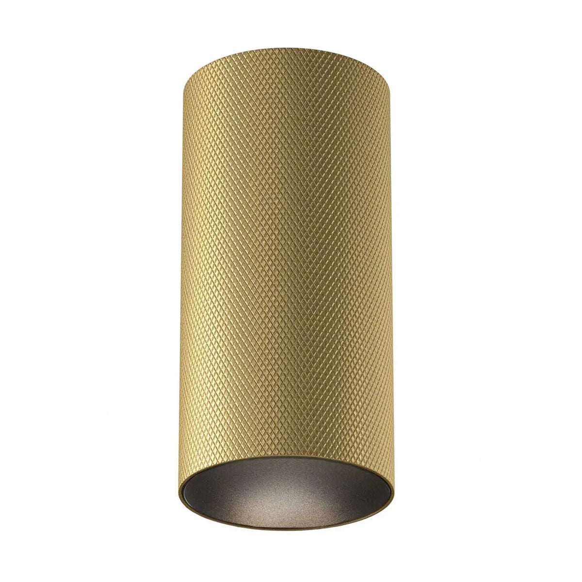 Spot en saillie cylindre en aluminium texturé, culot GU10