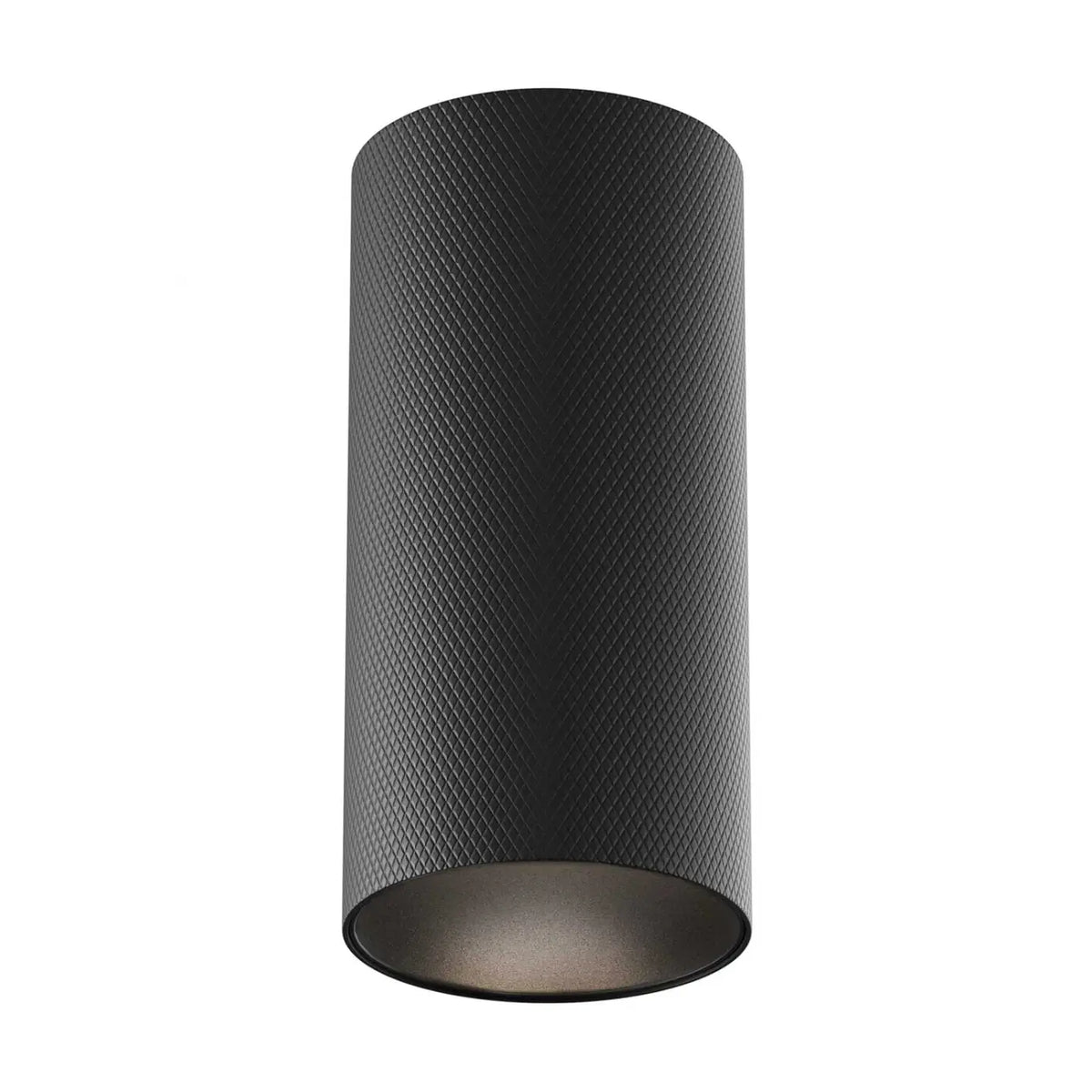 Spot en saillie cylindre en aluminium texturé, culot GU10