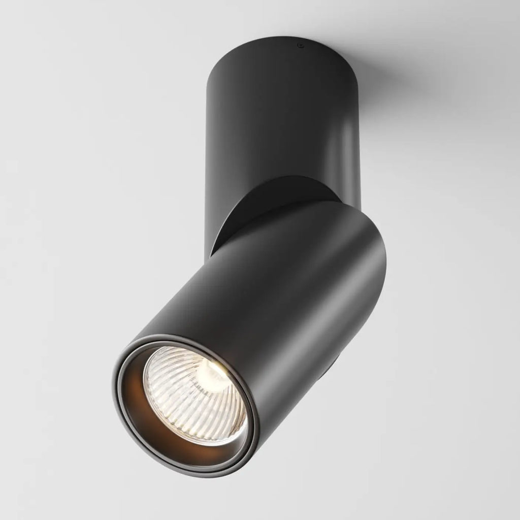 Spot LED en saillie, tube orientable en aluminium, 3000K ou 4000K, noir