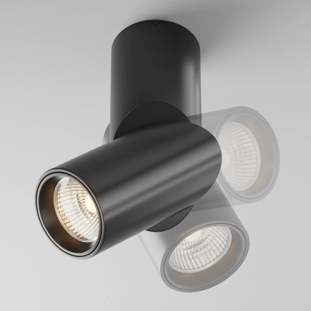 Spot LED en saillie, tube orientable en aluminium, 3000K ou 4000K