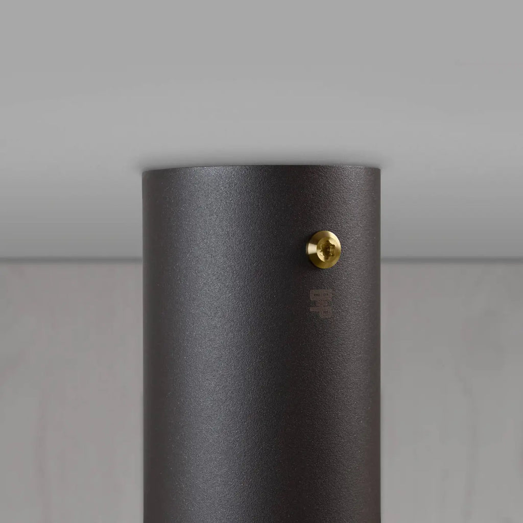 Spot de plafond fixe en saillie, cylindre en aluminium gravé