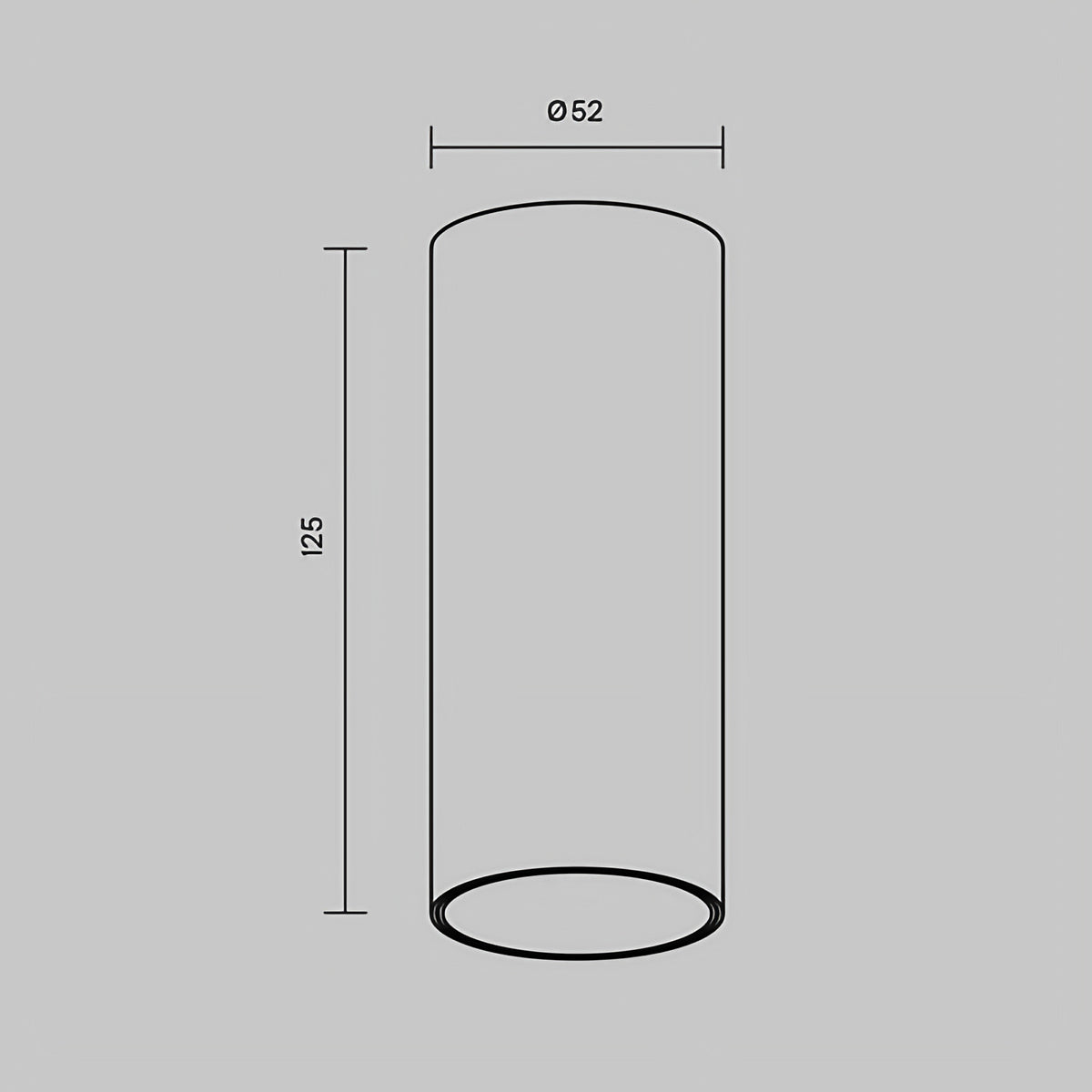 Spot LED en saillie cylindre aluminium, 12 W, 3000 ou 4000 K