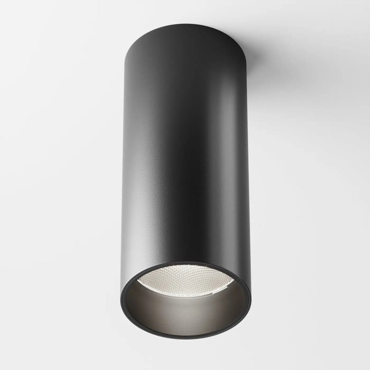 Spot LED en saillie cylindre aluminium, 12 W, 3000 ou 4000 K, noir