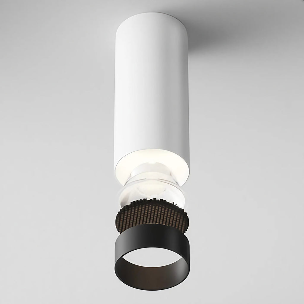 Spot LED en saillie cylindre aluminium, 12 W, 3000 ou 4000 K