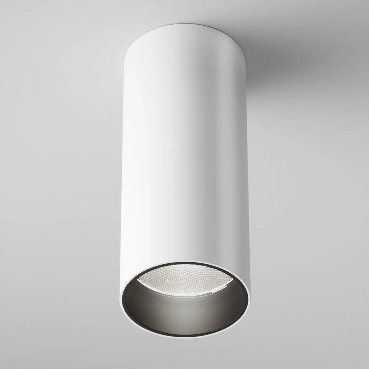 Spot LED en saillie cylindre aluminium, 12 W, 3000 ou 4000 K, blanc