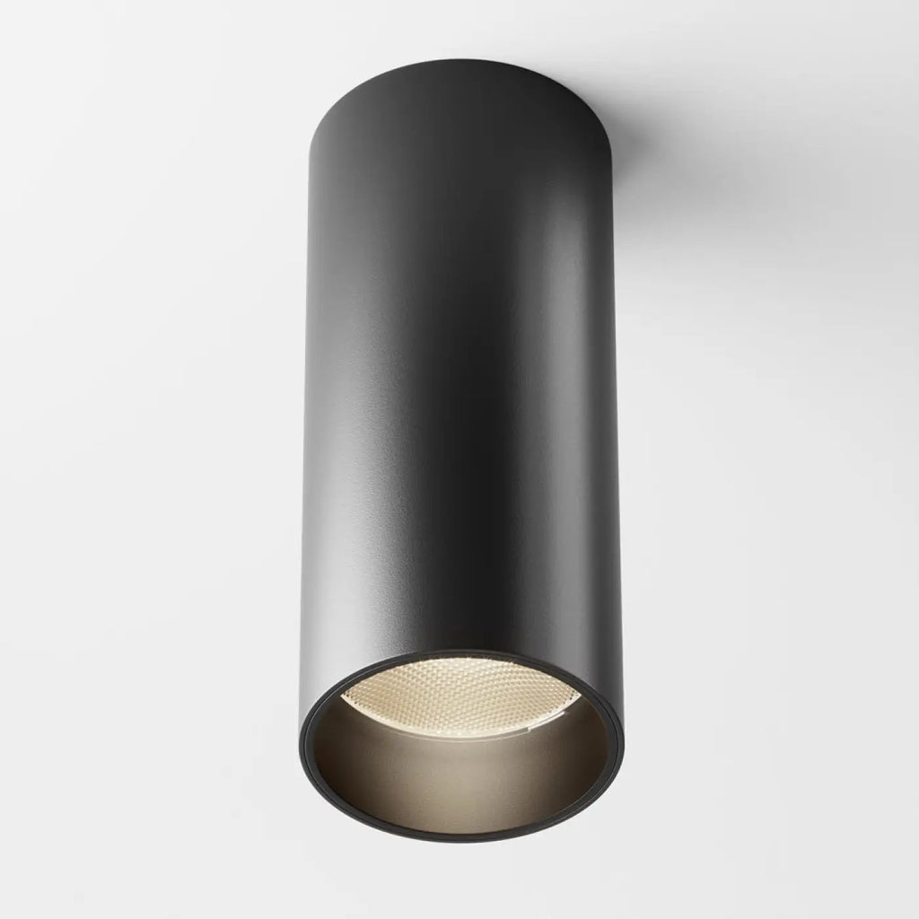 Spot LED en saillie cylindre aluminium, 12 W, 3000 ou 4000 K, noir