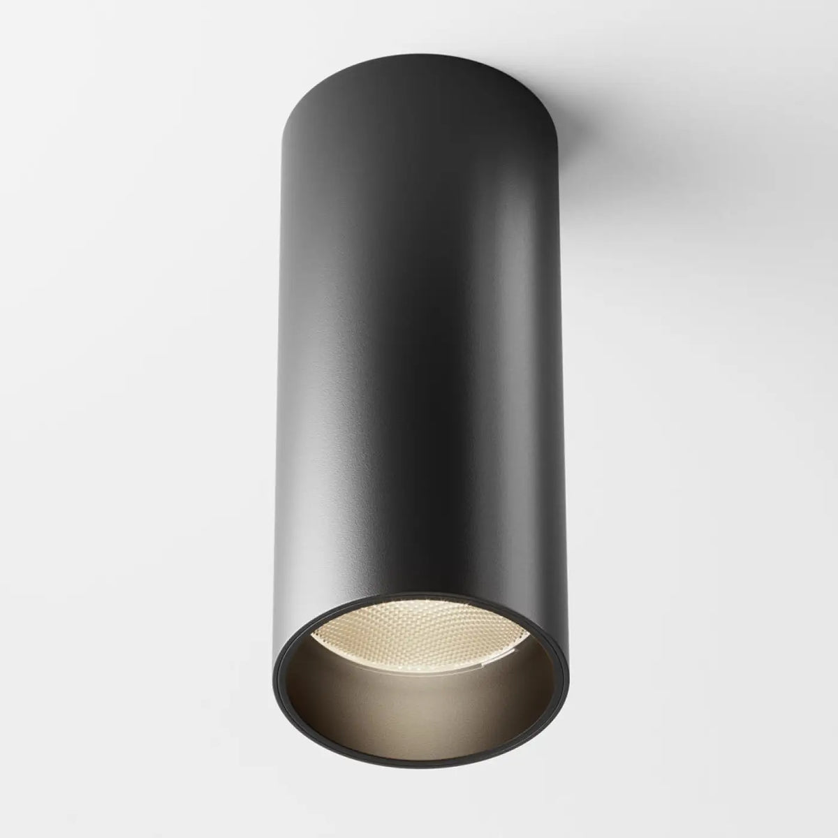 Spot LED en saillie cylindre aluminium, 12 W, 3000 ou 4000 K, noir
