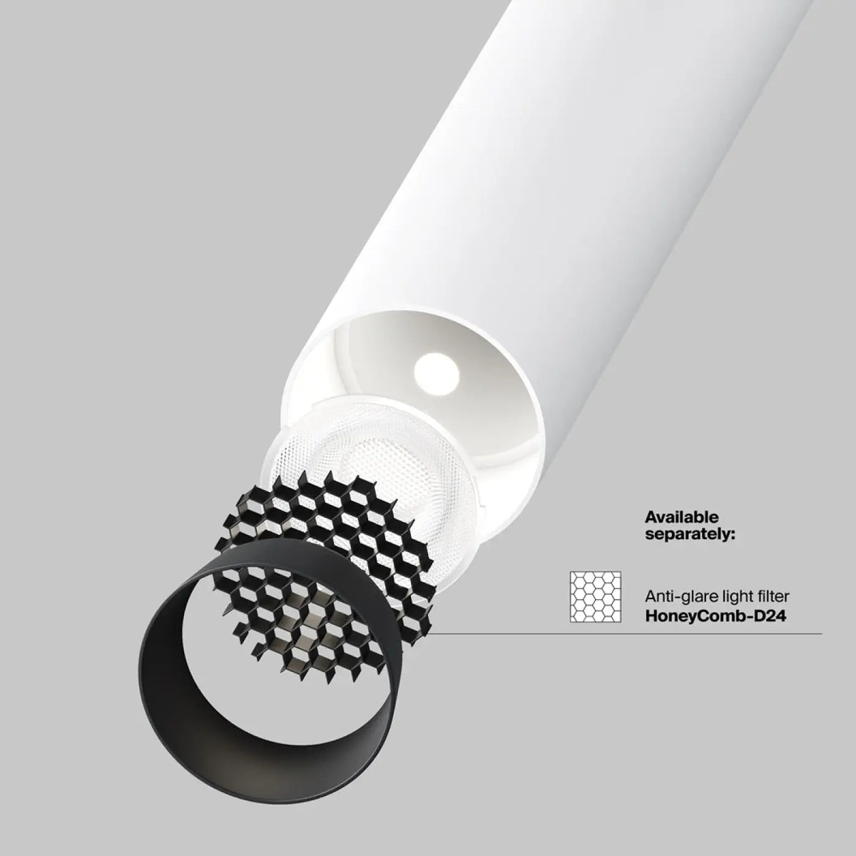 Spot en saillie LED tube ultra-fin, aluminium, 17 ou 34 cm