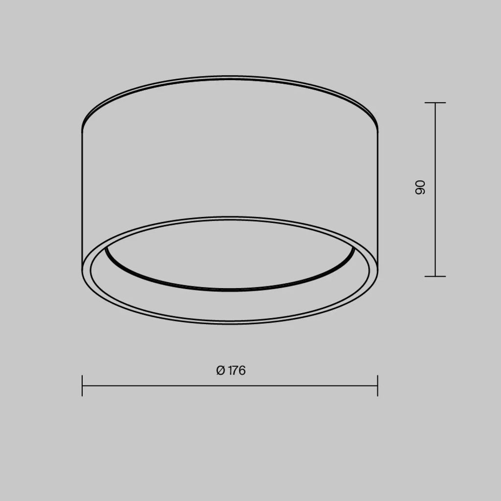 Spot LED en saillie disque IP44 en aluminium, deux tailles