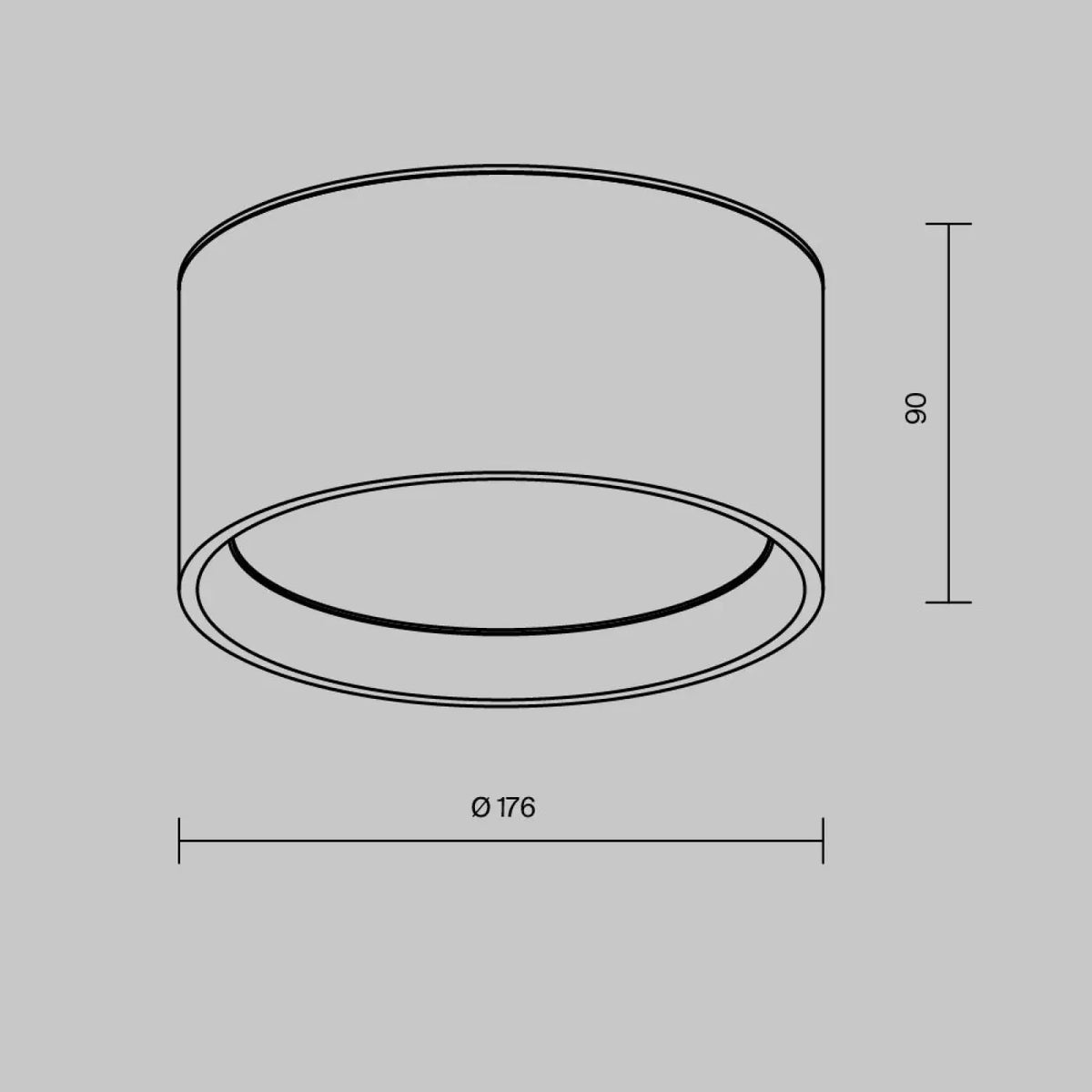 Spot LED en saillie disque IP44 en aluminium, deux tailles