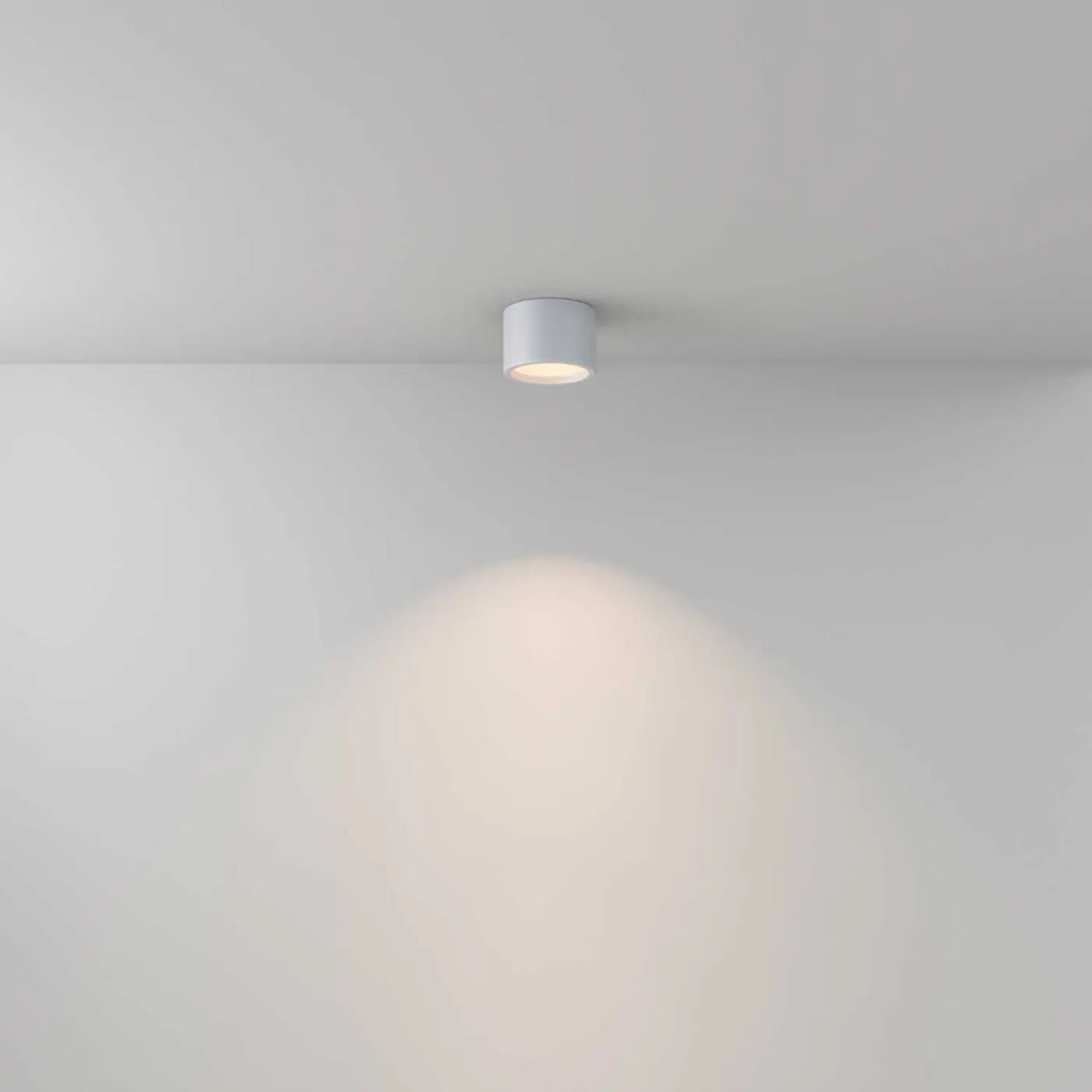 Spot LED en saillie disque IP44 en aluminium, deux tailles
