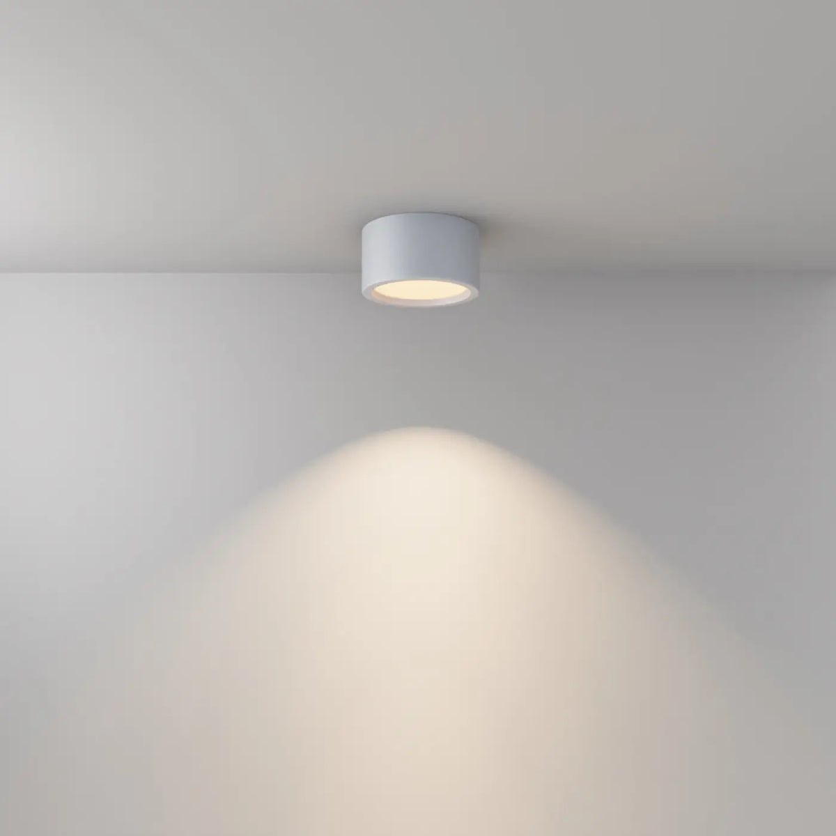 Spot LED en saillie disque IP44 en aluminium, deux tailles