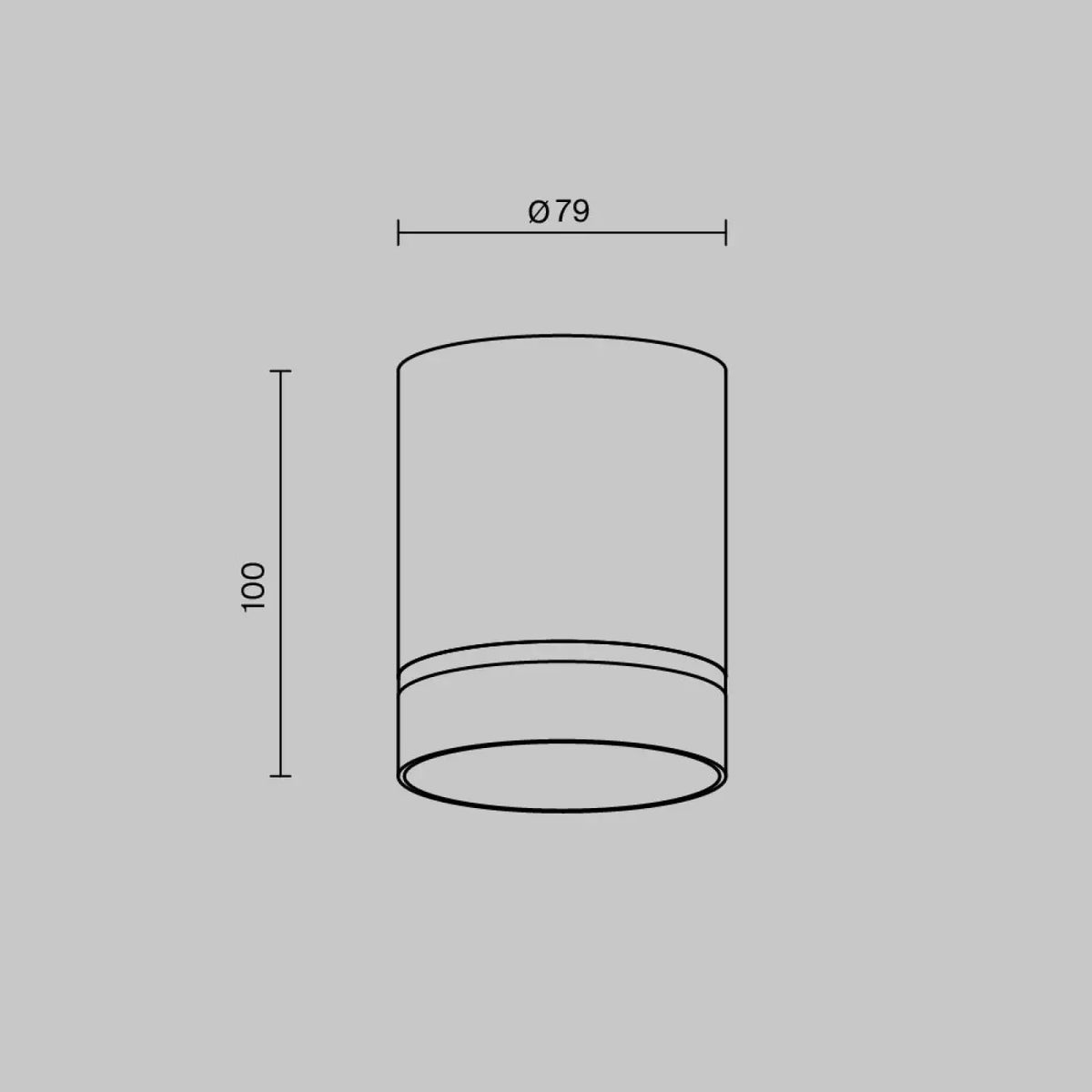 Spot en saillie LED cylindre en acier, 9 W, noir ou blanc