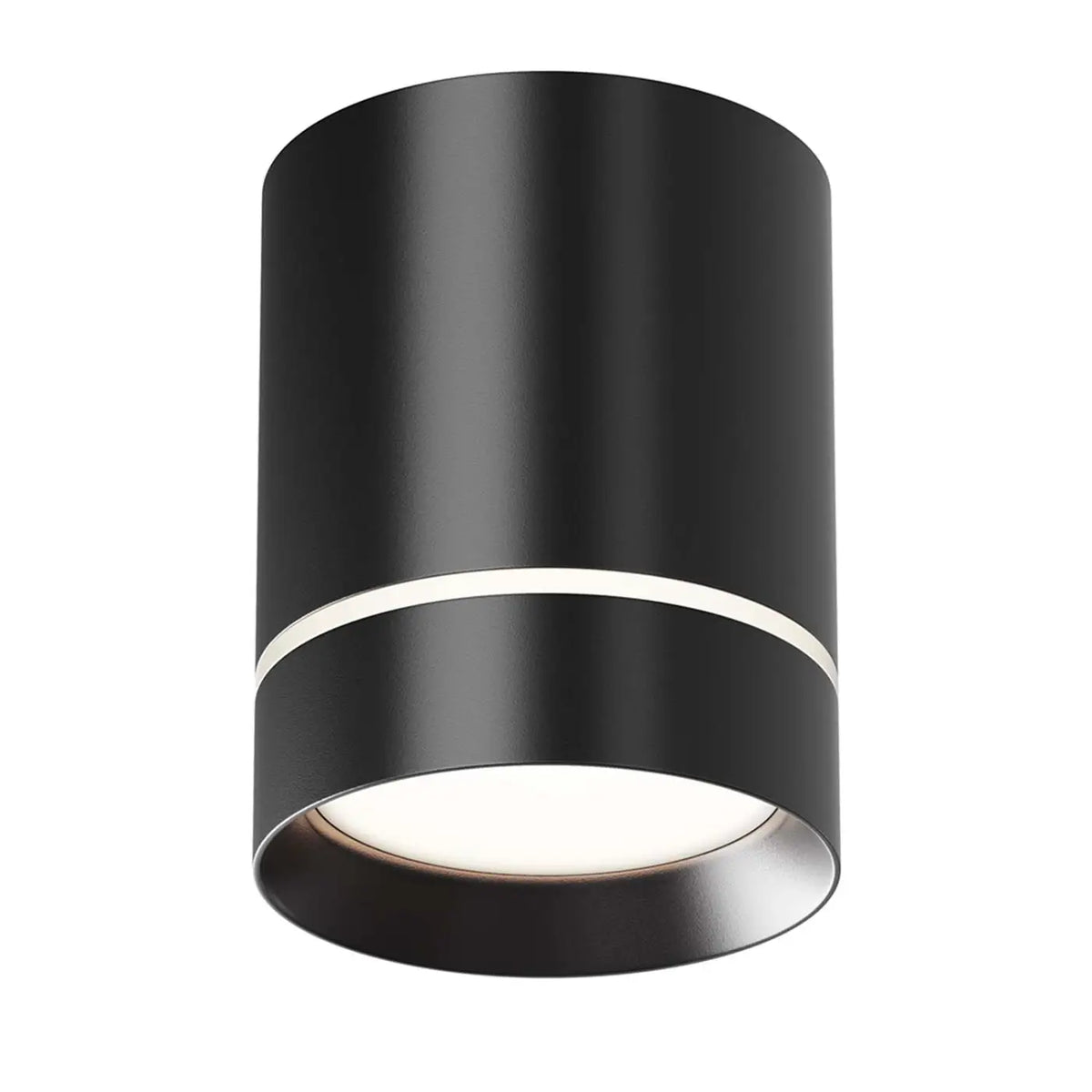 Spot en saillie LED cylindre en acier, 9 W, noir ou blanc