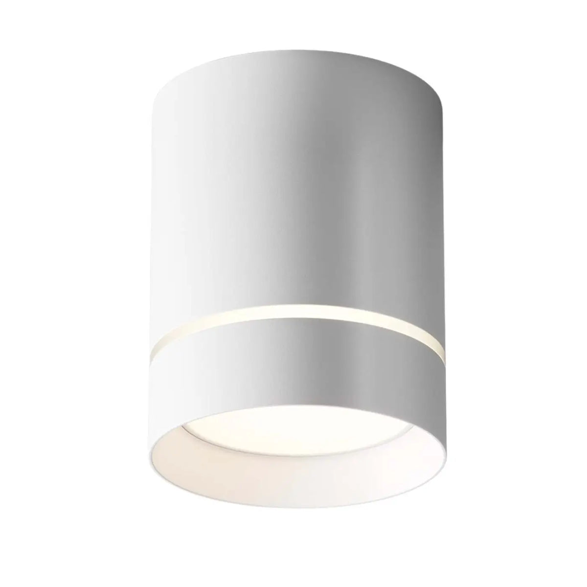 Spot en saillie LED cylindre en acier, 9 W, noir ou blanc, blanc