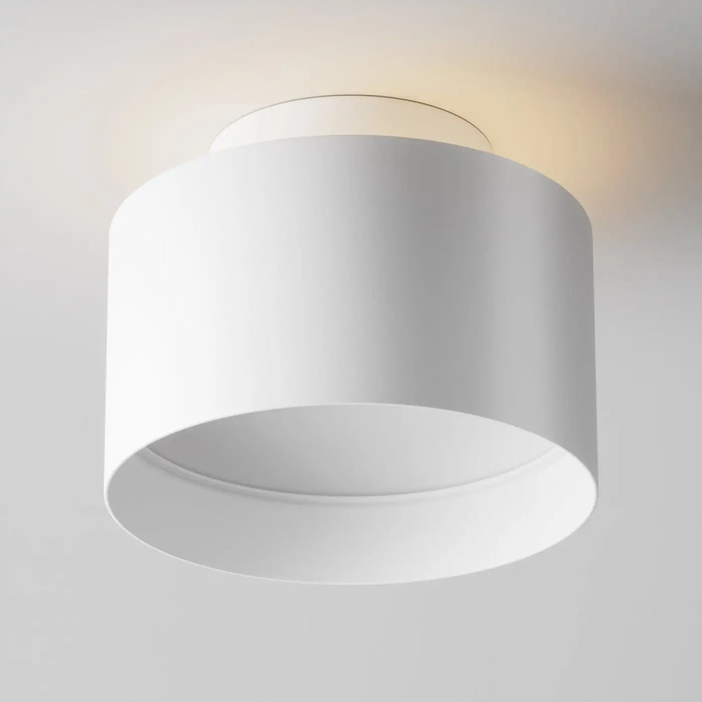 Spot LED en saillie large cylindre en acier, deux tailles