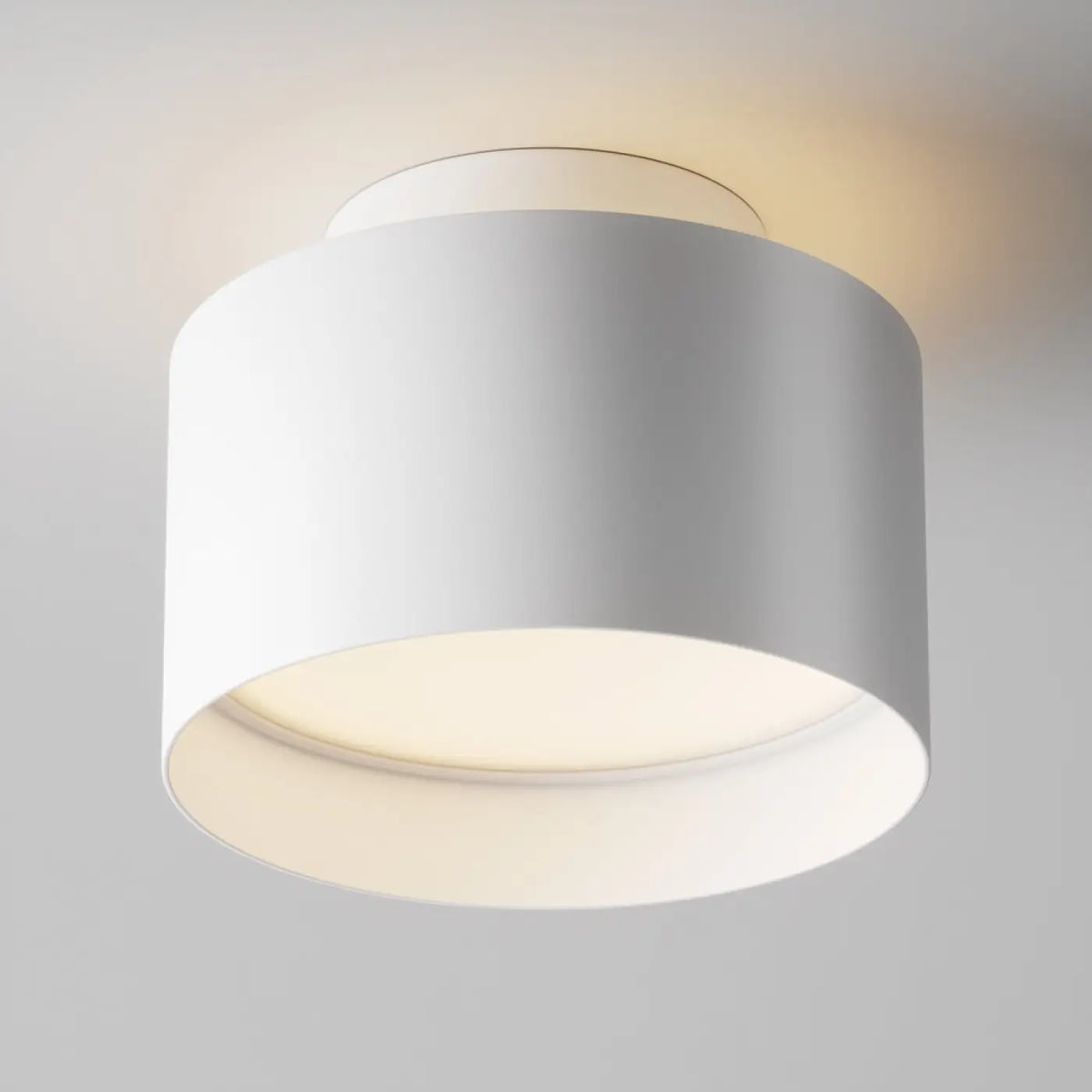 Spot LED en saillie large cylindre en acier, deux tailles