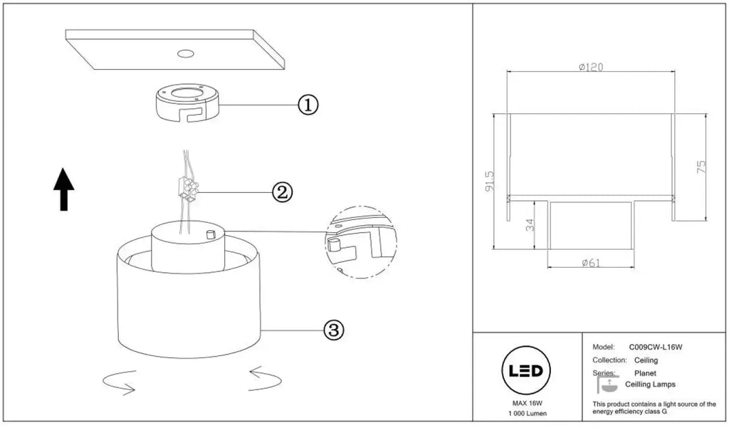 Spot LED en saillie large cylindre en acier, deux tailles
