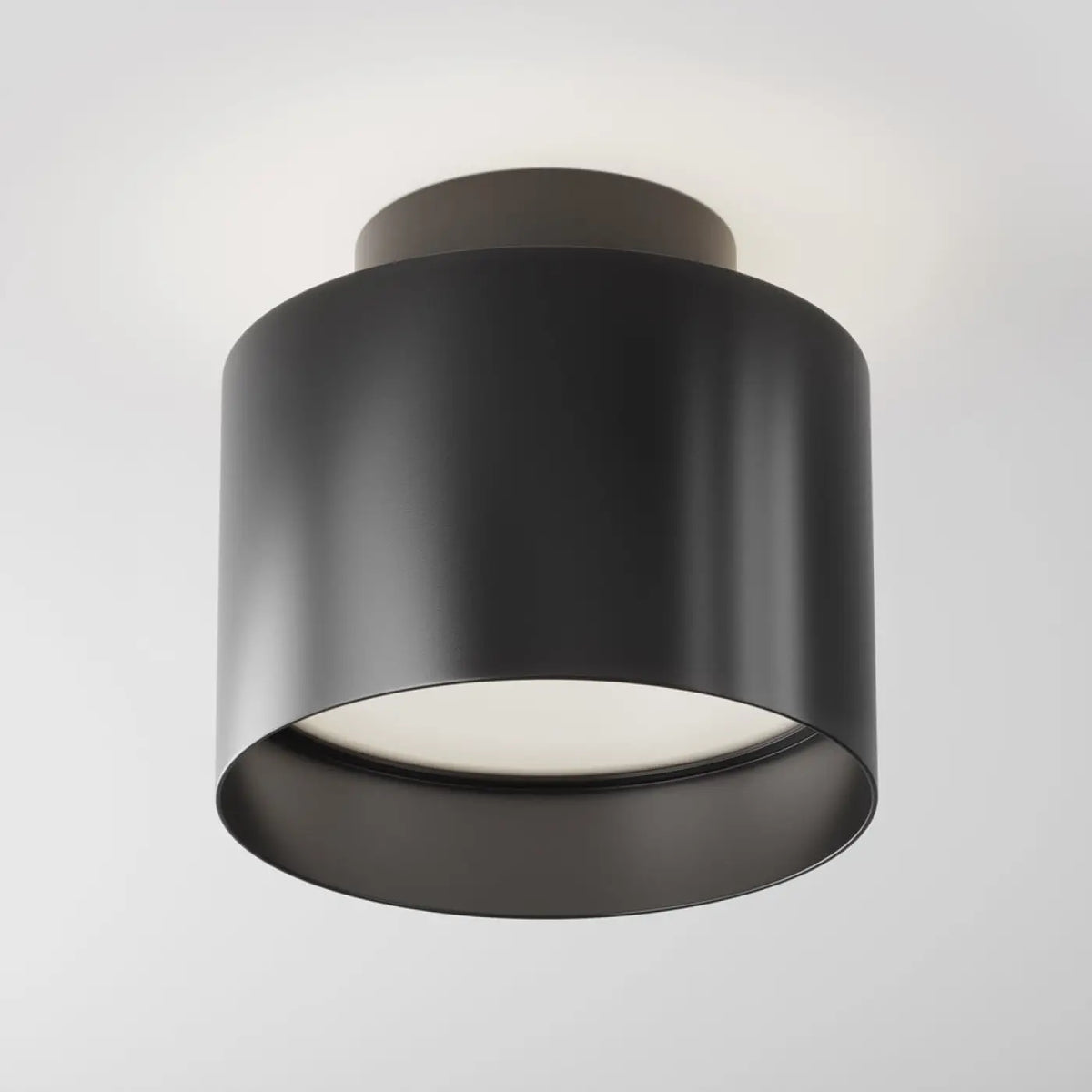 Spot LED en saillie large cylindre en acier, deux tailles