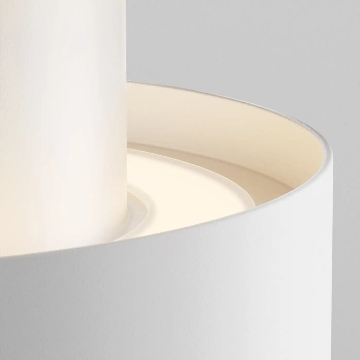 Spot LED en saillie large cylindre en acier, deux tailles