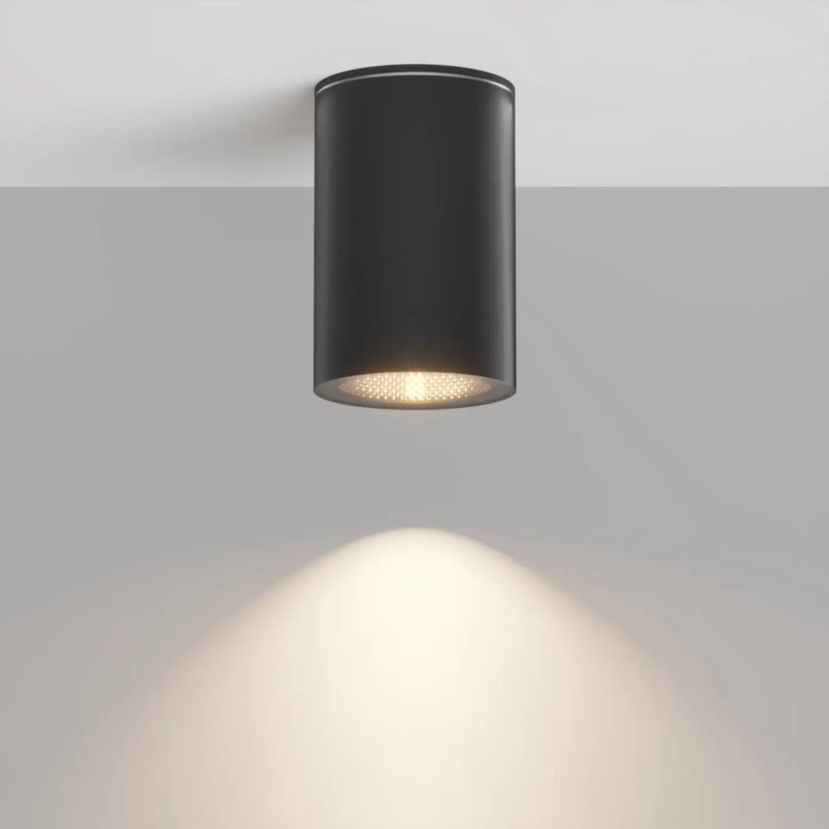 Spot en saillie cylindre noir IP54, culot GU10