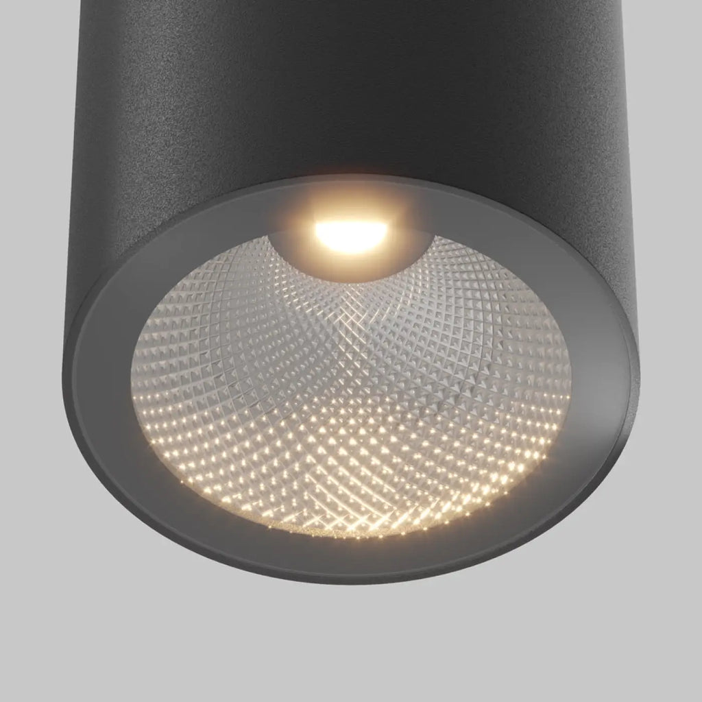 Spot en saillie cylindre noir IP54, culot GU10