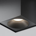 Spot en saillie carré IP65 en acier, culot GU10, noir