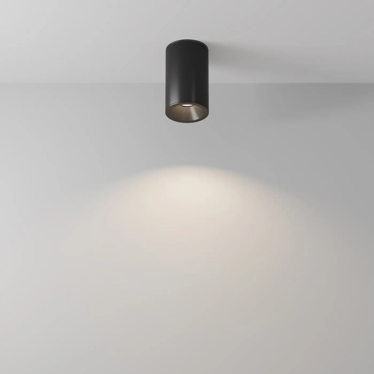 Spot en saillie cylindre IP54 en acier, 65 ou 85 mm, GU10, noir