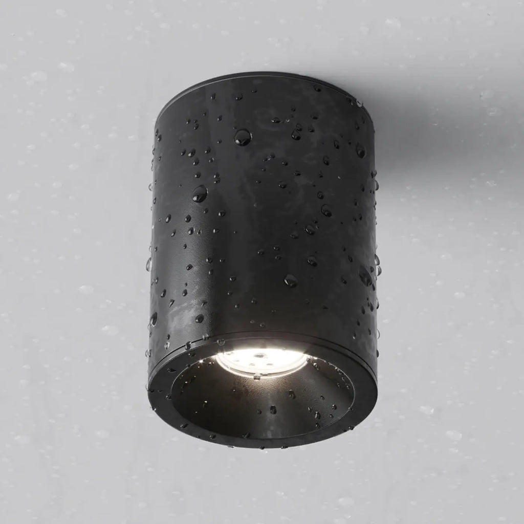 Spot en saillie cylindre IP54 en acier, 65 ou 85 mm, GU10