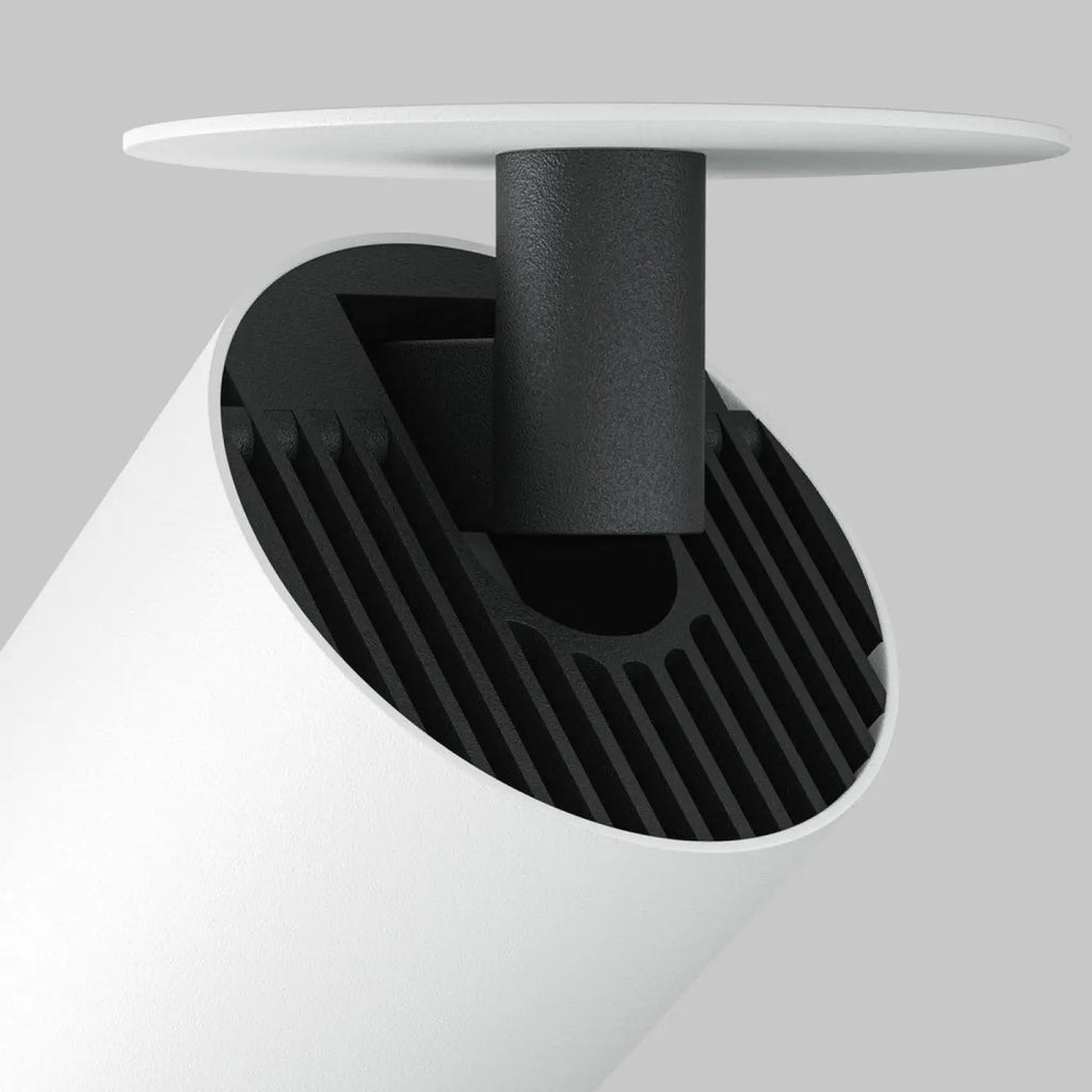 Spot LED semi-encastré orientable, cylindre en acier 12 W
