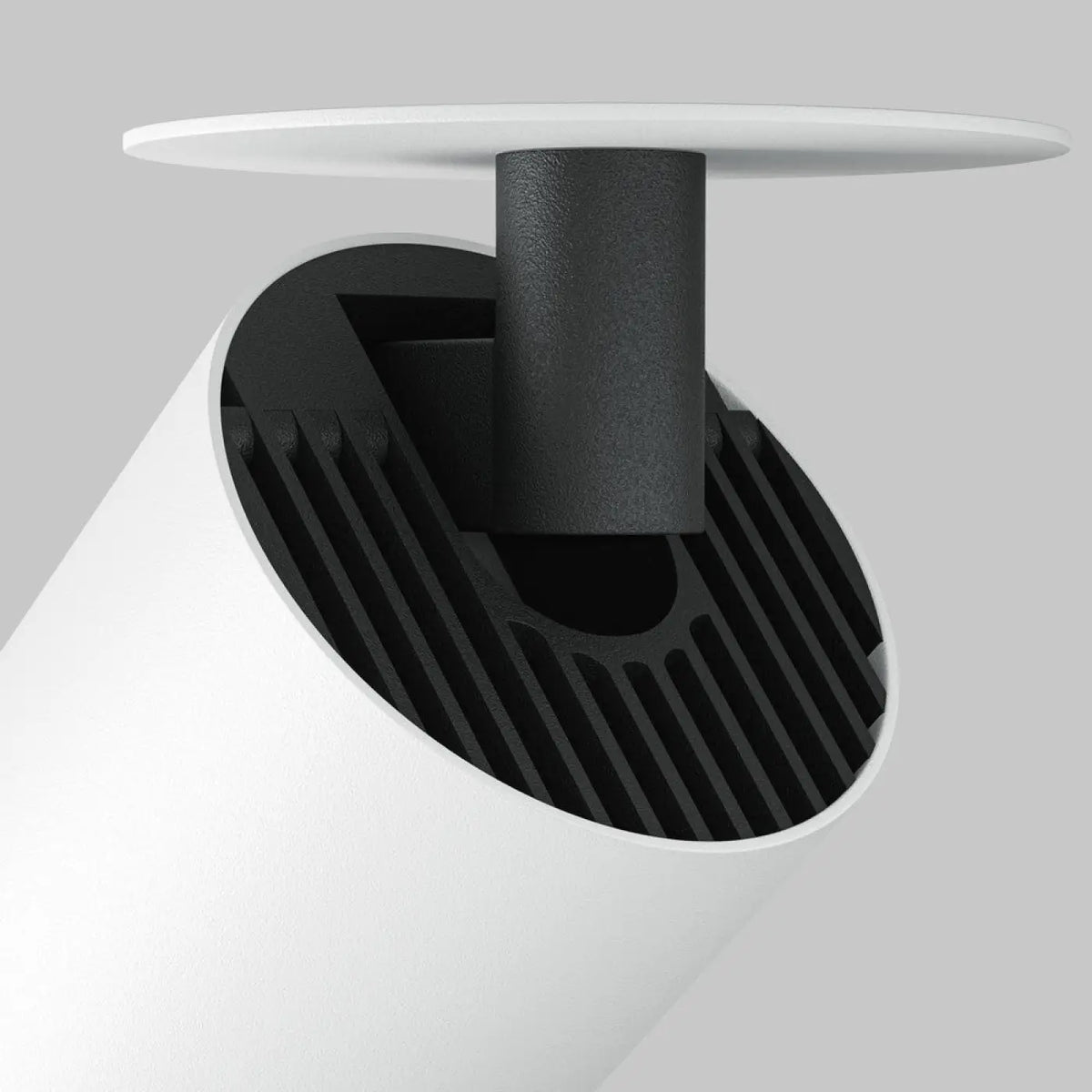 Spot LED semi-encastré orientable, cylindre en acier 12 W